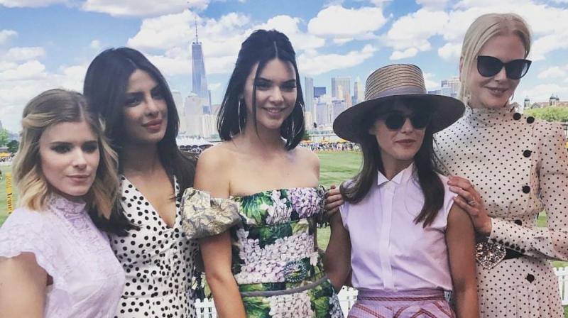 Priyanka Chopra with the lovely ladies. Priyanka Chopra with the lovely ladies.