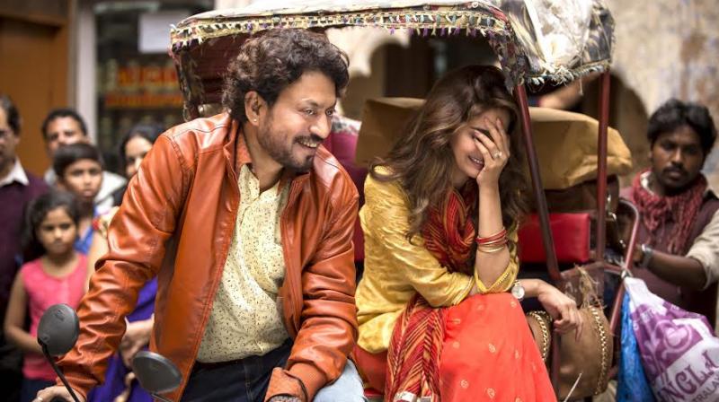 Irrfan Khan and Saba Qamar in a still from 'Hindi Medium.' Irrfan Khan and Saba Qamar in a still from 'Hindi Medium.'