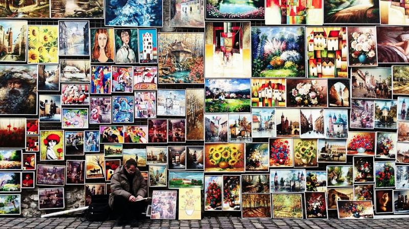 Artist among his paintings. (Photo: Pixabay) Artist among his paintings. (Photo: Pixabay)