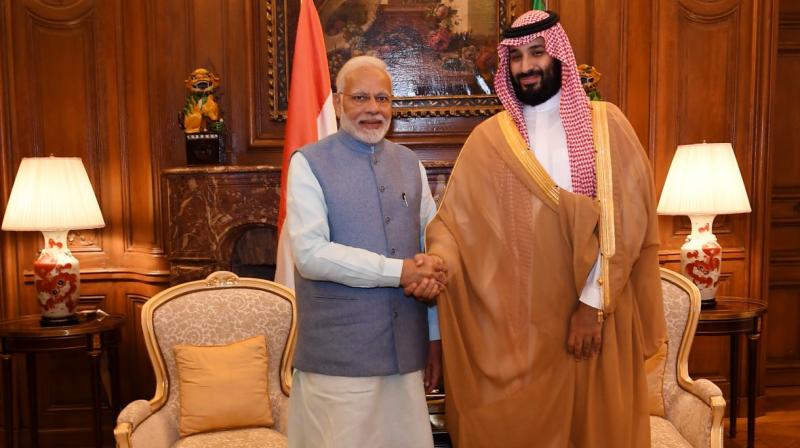 Prime Minister Narendra Modi met with Saudi Arabia Crown Prince Mohammed bin Salman on the sidelines of the G20 summit in Buenos Aires. (Photo: Twitter | @narendramodi) Prime Minister Narendra Modi met with Saudi Arabia Crown Prince Mohammed bin Salman on the sidelines of the G20 summit in Buenos Aires. (Photo: Twitter | @narendramodi)