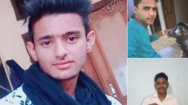In the police complaint registered at Kanina, police have identified three accused- Pankaj, Manish, and Nishu. Pankaj is a defence personnel stationed in Rajasthan. (Photo: ANI) In the police complaint registered at Kanina, police have identified three accused- Pankaj, Manish, and Nishu. Pankaj is a defence personnel stationed in Rajasthan. (Photo: ANI)