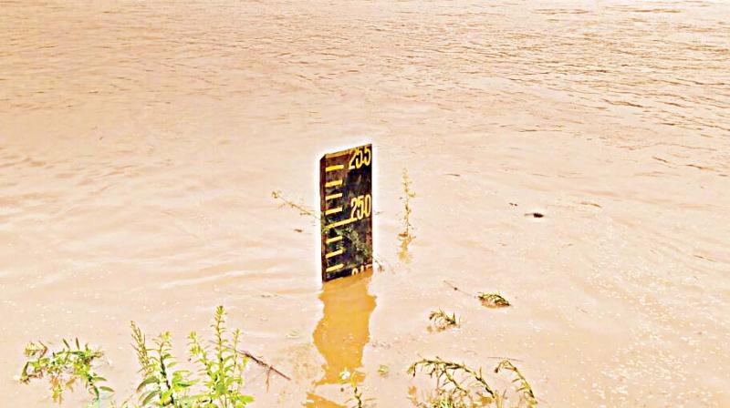 Water level nearing danger level at Uppinangady (Image: DC) Water level nearing danger level at Uppinangady (Image: DC)