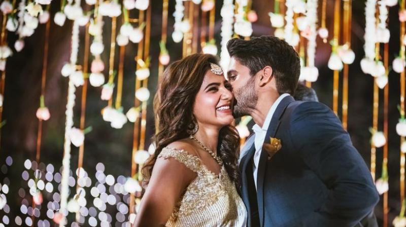 Samantha Ruth Prabhu and Naga Chaitanya on the day of their engagement(Photo: Joseph Radhik). Samantha Ruth Prabhu and Naga Chaitanya on the day of their engagement(Photo: Joseph Radhik).