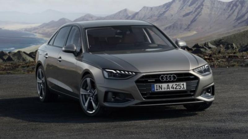 A4’s front end receives tweaks like new headlights and a reworked front grille. A4’s front end receives tweaks like new headlights and a reworked front grille.