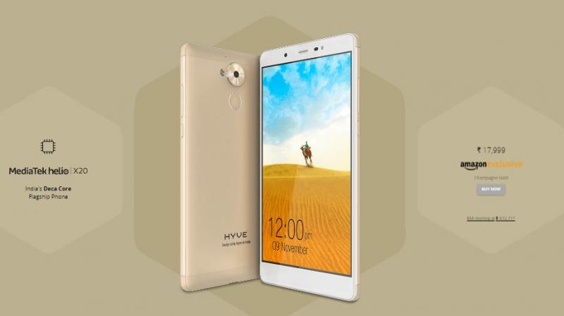 The Hyve Pryme is a full-fledged flagship which has 4 gigs of RAM and 32 gigs of internal storage which can be expanded up to 200GB via a microSD card. The Hyve Pryme is a full-fledged flagship which has 4 gigs of RAM and 32 gigs of internal storage which can be expanded up to 200GB via a microSD card.