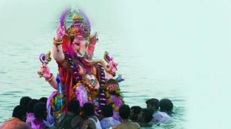 Narsingi inspector, G.V. Ramana Goud, said Nimbavath Suresh, a resident of Ghode ki Khabar in Goshamahal had asked his friend Aindala Venu, 20, to accompany him to immerse the idol in the Musi in Manchirevula village. (Representional Image) Narsingi inspector, G.V. Ramana Goud, said Nimbavath Suresh, a resident of Ghode ki Khabar in Goshamahal had asked his friend Aindala Venu, 20, to accompany him to immerse the idol in the Musi in Manchirevula village. (Representional Image)