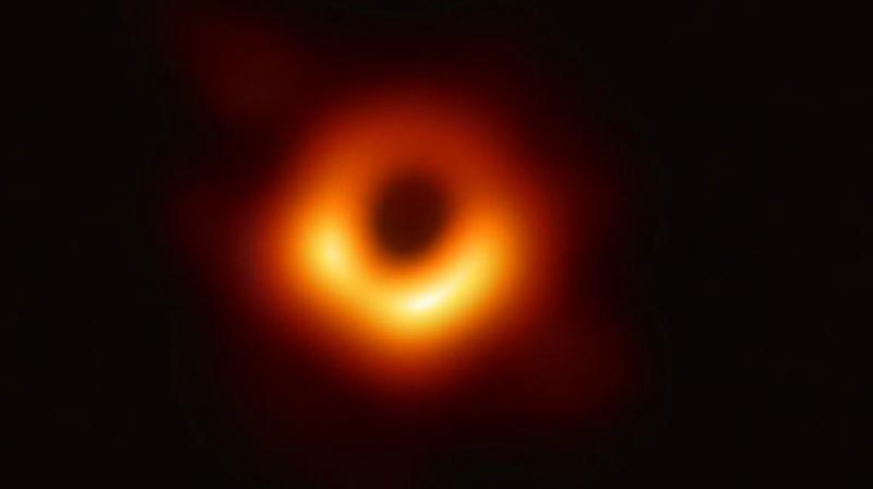 The image reveals the black hole at the center of Messier 87, a massive galaxy in the nearby Virgo galaxy cluster. (Image: tweeted by @ESO) The image reveals the black hole at the center of Messier 87, a massive galaxy in the nearby Virgo galaxy cluster. (Image: tweeted by @ESO)