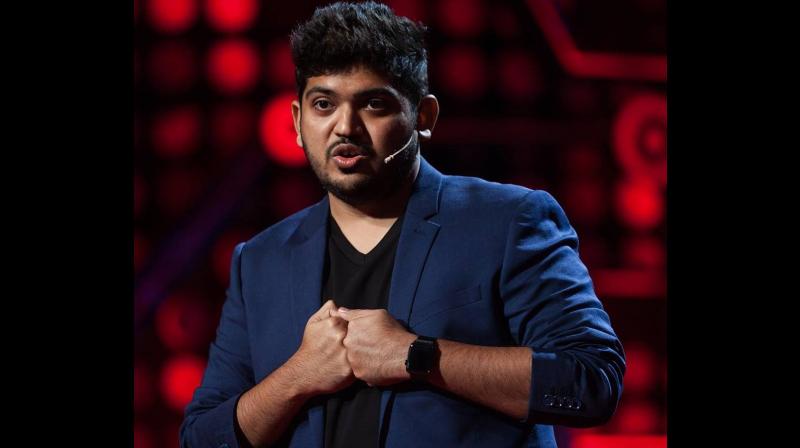 Karan Jani, a 29-year-old from Vadodra, who in 2016 had made it to the Laser Interferometer Gravitational-Wave Observatory team in the US that discovered the gravitational waves, narrated on Facebook and Twitter how he and his friends were 'thrown out' of the venue by the organisers at Sri Shakti Mandir. (Photo: Facebook | @AstroKPJ) Karan Jani, a 29-year-old from Vadodra, who in 2016 had made it to the Laser Interferometer Gravitational-Wave Observatory team in the US that discovered the gravitational waves, narrated on Facebook and Twitter how he and his friends were 'thrown out' of the venue by the organisers at Sri Shakti Mandir. (Photo: Facebook | @AstroKPJ)