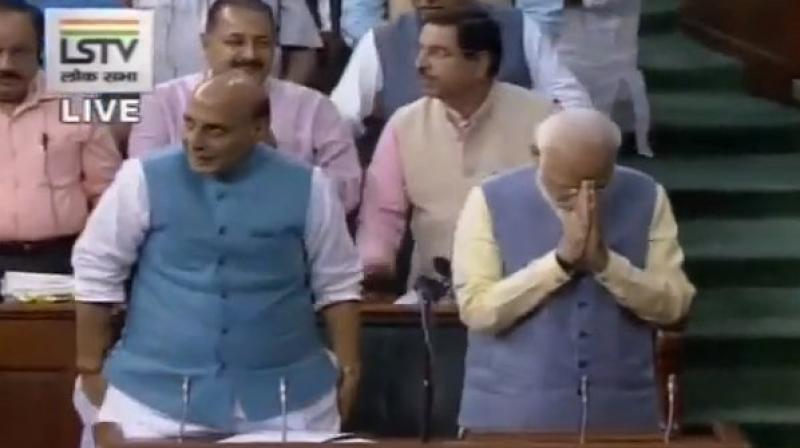 With BJP enjoying an overriding majority in the Lok Sabha, the bill is expected to the get Parliamentary nod before being sent for presidential assent. (Photo: LSTV) With BJP enjoying an overriding majority in the Lok Sabha, the bill is expected to the get Parliamentary nod before being sent for presidential assent. (Photo: LSTV)