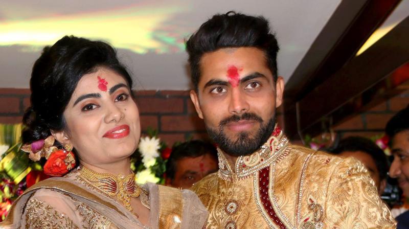 Ravindra Jadeja and his wife Reeva Solanki were blessed with a baby girl on June 8. (Photo: PTI) Ravindra Jadeja and his wife Reeva Solanki were blessed with a baby girl on June 8. (Photo: PTI)