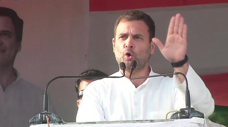 Attacking Modi over his chowkidar claim, Gandhi said the poor cannot hire a watchman, a luxury only the wealthy can afford. (Photo: ANI) Attacking Modi over his chowkidar claim, Gandhi said the poor cannot hire a watchman, a luxury only the wealthy can afford. (Photo: ANI)