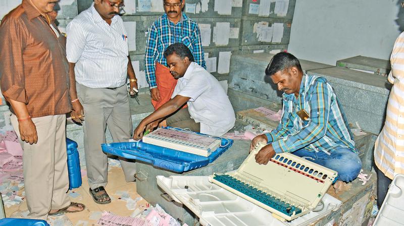 Petitioners also want 50 per cent of VVPAT (Voter Verified Paper Trail Audit Machines) to be tallied with the voting machines. (Representational Image) Petitioners also want 50 per cent of VVPAT (Voter Verified Paper Trail Audit Machines) to be tallied with the voting machines. (Representational Image)