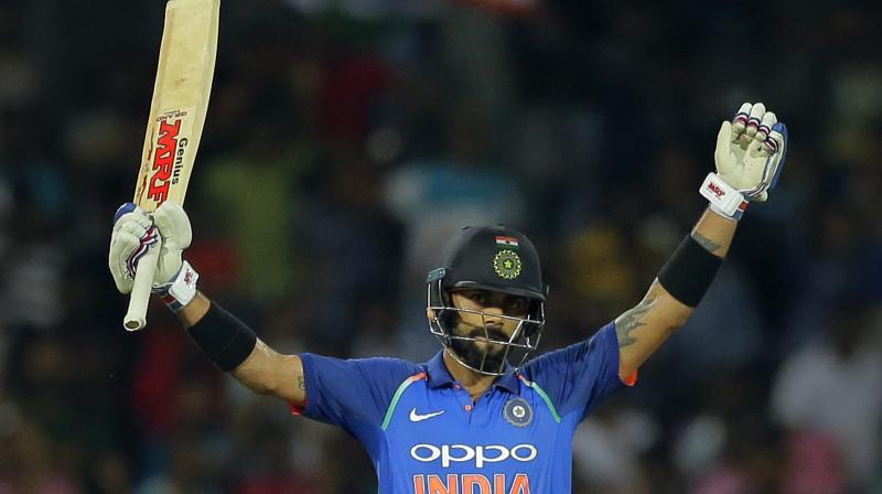 Virat Kohli, who is also top-ranked in T20Is, has increased his lead over Australia's David Warner from 12 to 26 points and is now on 887 points - equaling the highest ODI rating points by an India batsman, recorded by Master Blaster Sachin Tendulkar in 1998.(Photo: AP) Virat Kohli, who is also top-ranked in T20Is, has increased his lead over Australia's David Warner from 12 to 26 points and is now on 887 points - equaling the highest ODI rating points by an India batsman, recorded by Master Blaster Sachin Tendulkar in 1998.(Photo: AP)