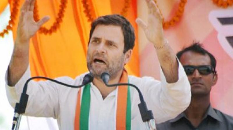 Congress Vice President Rahul Gandhi addressing an election rally for the last phase of the Uttar Pradesh assembly elections. (Photo: PTI) Congress Vice President Rahul Gandhi addressing an election rally for the last phase of the Uttar Pradesh assembly elections. (Photo: PTI)