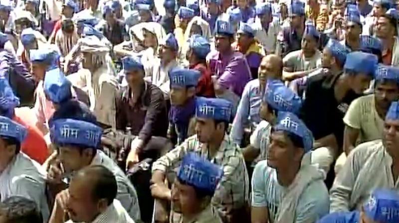 The development comes after the recent violence involving Dalits and Thakurs in Saharanpur during the birth anniversary celebrations of BR Ambedkar. (Photo: ANI Twitter) The development comes after the recent violence involving Dalits and Thakurs in Saharanpur during the birth anniversary celebrations of BR Ambedkar. (Photo: ANI Twitter)