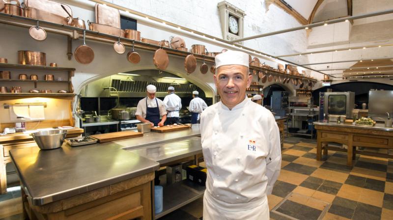 Royal chef Mark Flanagan is leading the 30-strong catering team and said, “The day of the wedding has fallen very kindly for us.” (Photo: AP) Royal chef Mark Flanagan is leading the 30-strong catering team and said, “The day of the wedding has fallen very kindly for us.” (Photo: AP)