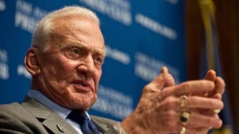 Aldrin recounts feeling sure-footed in the one-sixth gravity of the lunar surface while gazing at the 'magnificent desolation' around him. (Photo: AFP) Aldrin recounts feeling sure-footed in the one-sixth gravity of the lunar surface while gazing at the 'magnificent desolation' around him. (Photo: AFP)