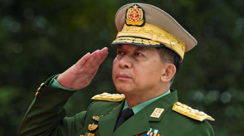 Myanmar Armed Forces Commander-in-Chief Senior General Min Aung Hlaing, seen here in July 2018, has been hit with sanctions by the United States. (Photo: AFP) Myanmar Armed Forces Commander-in-Chief Senior General Min Aung Hlaing, seen here in July 2018, has been hit with sanctions by the United States. (Photo: AFP)