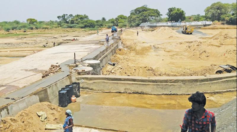 <<<<<< Kachamangalam dam near Grand Anaicut in Thanjavur district where PWD has taken up renovation work. (Photo: DC) <<<<<< Kachamangalam dam near Grand Anaicut in Thanjavur district where PWD has taken up renovation work. (Photo: DC)
