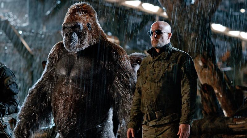 Woody Harrelson and Andy Serkis in a still from the film. Apart from Serkis character, none of the apes speak in the film. Usage of subtitles kill the impact of the scenes that are gloomy anyway. Woody Harrelson and Andy Serkis in a still from the film. Apart from Serkis character, none of the apes speak in the film. Usage of subtitles kill the impact of the scenes that are gloomy anyway.