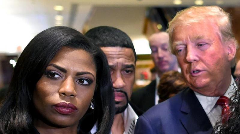 Omarosa Manigault Newman (left) appears alongside Donald Trump (right) during a press conference in New York. (Photo: AFP) Omarosa Manigault Newman (left) appears alongside Donald Trump (right) during a press conference in New York. (Photo: AFP)