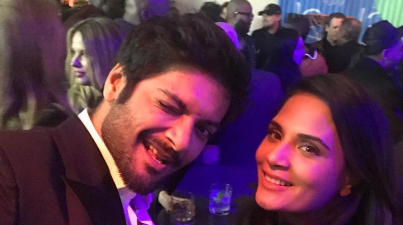 Ali Fazal and Richa Chadha at pre-Oscars party. Ali Fazal and Richa Chadha at pre-Oscars party.