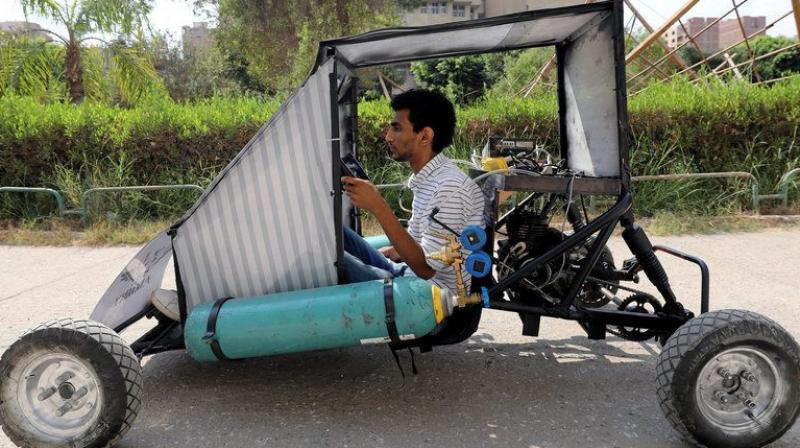 The go-kart-like vehicle comes as Egypt pushes ahead with painful economic reforms. (Photo: Reuters) The go-kart-like vehicle comes as Egypt pushes ahead with painful economic reforms. (Photo: Reuters)