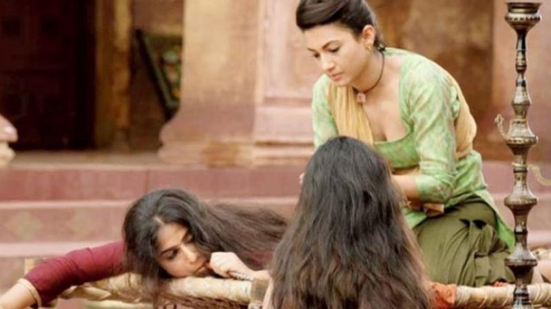 Vidya plays the role of a brothel 'madame' in 'Begum Jaan'. Here she is seen with Gauhar Khan who plays a pivotal role in the film. Vidya plays the role of a brothel 'madame' in 'Begum Jaan'. Here she is seen with Gauhar Khan who plays a pivotal role in the film.
