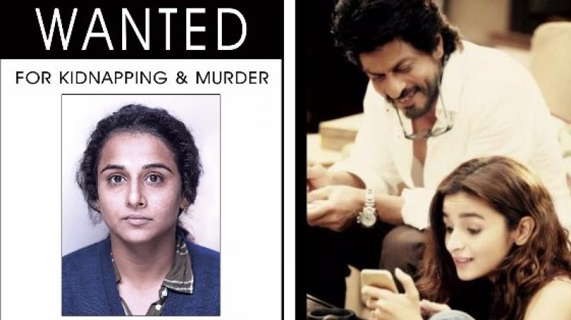 Vidya Balan in 'Kahaan 2' and SRK and Alia Bhatt in 'Dear Zindagi'. Vidya Balan in 'Kahaan 2' and SRK and Alia Bhatt in 'Dear Zindagi'.