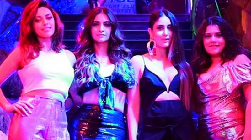 Veerey Di Wedding showed the story of four independent and strong girls; (left to right) Swara Bhaskar, Sonam Kapoor, Kareena Kapoor and Shikha Talsania Veerey Di Wedding showed the story of four independent and strong girls; (left to right) Swara Bhaskar, Sonam Kapoor, Kareena Kapoor and Shikha Talsania