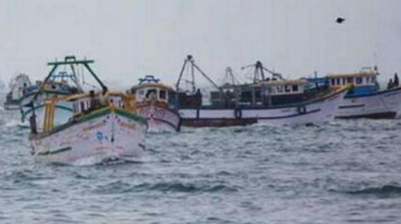 Two fishing boats were brought to the shore while the search for two other boats is still on. (Representational Image) Two fishing boats were brought to the shore while the search for two other boats is still on. (Representational Image)