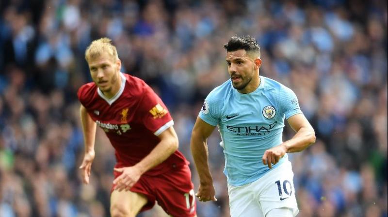 Guardiola emains hopeful Aguero will be fit to play a part as City hope to wrap up the Premier League title against local rivals Manchester United on Saturday. (Photo: AFP) Guardiola emains hopeful Aguero will be fit to play a part as City hope to wrap up the Premier League title against local rivals Manchester United on Saturday. (Photo: AFP)