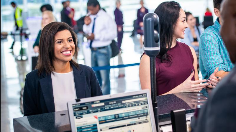 In this representative image, Delta Air Lines reveals their new biometric face-detection technology at Hartsfield-Jackson International Airport in Atlanta, Ga. on Wednesday, October 17, 2018. (Photo | Rank Studios 2018 - Chris Rank)