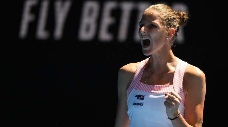 Pliskova held grimly on, saving one match point in the seventh game and three more at 5-4 down, before racing through the next three games to complete the stunning triumph. (Photo: AFP) Pliskova held grimly on, saving one match point in the seventh game and three more at 5-4 down, before racing through the next three games to complete the stunning triumph. (Photo: AFP)