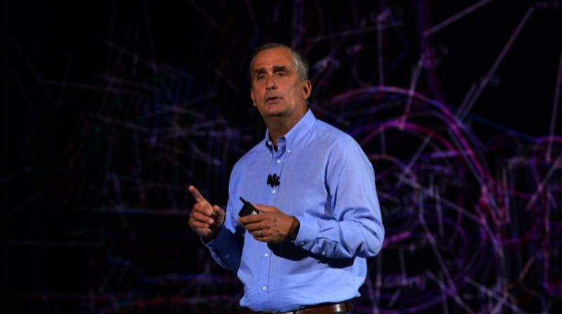 Intel's CEO, Brian Krzanich at Intel's keynote,CES 2018. Intel's CEO, Brian Krzanich at Intel's keynote,CES 2018.