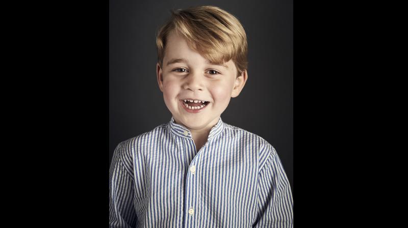 This is an image taken at the end of June 2017 and released on Friday July 21, 2017 by Britain's Prince William and Kate Duchess of Cambridge of Prince George who celebrates his fourth birthday on Saturday. July 22, 2017. The picture was taken at Kensington Palace in London. (Chris Jackson/Getty Images via AP) This is an image taken at the end of June 2017 and released on Friday July 21, 2017 by Britain's Prince William and Kate Duchess of Cambridge of Prince George who celebrates his fourth birthday on Saturday. July 22, 2017. The picture was taken at Kensington Palace in London. (Chris Jackson/Getty Images via AP)