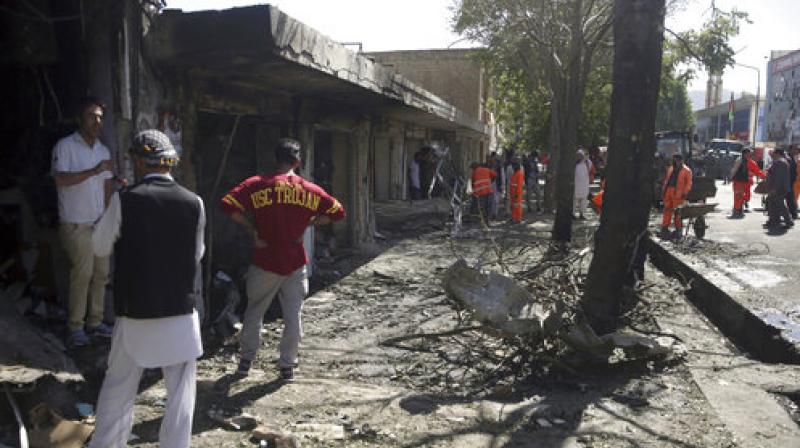 The blast hit an area of the capital that is home to many Shiite Hazaras, a persecuted ethnic minority who have been targeted many times in the past. (Photo: AP) The blast hit an area of the capital that is home to many Shiite Hazaras, a persecuted ethnic minority who have been targeted many times in the past. (Photo: AP)