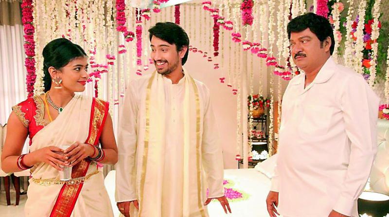 A still from the film Andhagadu A still from the film Andhagadu