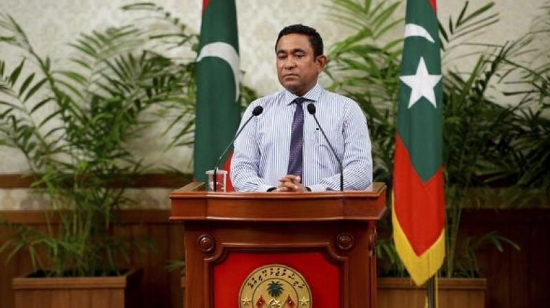 'The President has been compelled to declare a state of emergency due to the risk currently posed to national security,' said a statement from Yameen's office on Monday. (Photo: AP/File) 'The President has been compelled to declare a state of emergency due to the risk currently posed to national security,' said a statement from Yameen's office on Monday. (Photo: AP/File)