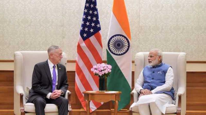 US Defense Secretary Jim Mattis met Prime Minister Narendra Modi in New Delhi last week. (Photo: MEA_India | Twitter) US Defense Secretary Jim Mattis met Prime Minister Narendra Modi in New Delhi last week. (Photo: MEA_India | Twitter)