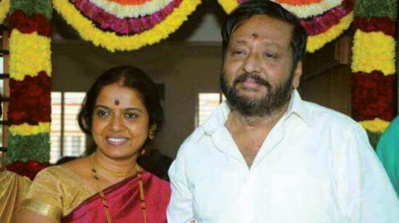 Ravi Belagere with wife Yashomathy. (Photo: DC) Ravi Belagere with wife Yashomathy. (Photo: DC)