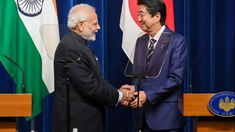 Prime Minister Narendra Modi and his Japanese counterpart Shinzo Abe strongly condemned the growing threat of terrorism and its universal reach during their formal summit in Tokyo.(Photo: PTI) Prime Minister Narendra Modi and his Japanese counterpart Shinzo Abe strongly condemned the growing threat of terrorism and its universal reach during their formal summit in Tokyo.(Photo: PTI)