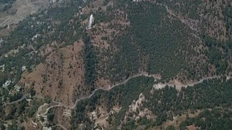 Soon after the firing from the Indian side took place, sources said residents in the neighbouring villages of Poonch witnessed smoke emanating from the site. (Photo: ANI) Soon after the firing from the Indian side took place, sources said residents in the neighbouring villages of Poonch witnessed smoke emanating from the site. (Photo: ANI)