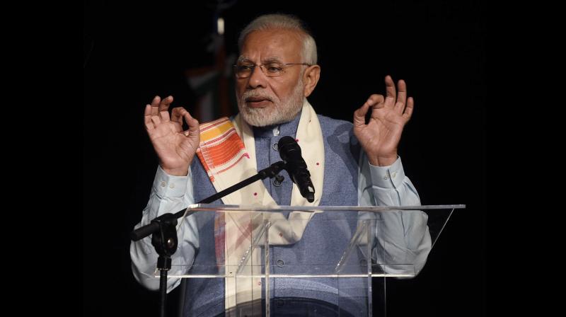 Praising the organisers of the 'Yoga for Peace' event, he said it's hard to think of a better name. (Photo: AP) Praising the organisers of the 'Yoga for Peace' event, he said it's hard to think of a better name. (Photo: AP)