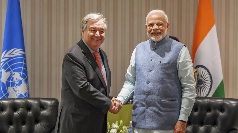 Guterres is in the Polish city Katowice for the high-level UN COP24 Climate Change Conference. (Photo: PTI) Guterres is in the Polish city Katowice for the high-level UN COP24 Climate Change Conference. (Photo: PTI)