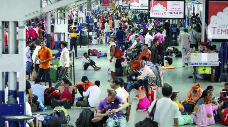 Tourists and passengers wait for their trains at Jammu Railway Station on Saturday. (Photo: PTI) Tourists and passengers wait for their trains at Jammu Railway Station on Saturday. (Photo: PTI)
