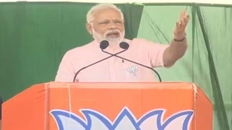 Prime Minister Narendra Modi addresses a rally in Karnataka's Vijayapura. (Photo: Twitter/BJP4India) Prime Minister Narendra Modi addresses a rally in Karnataka's Vijayapura. (Photo: Twitter/BJP4India)