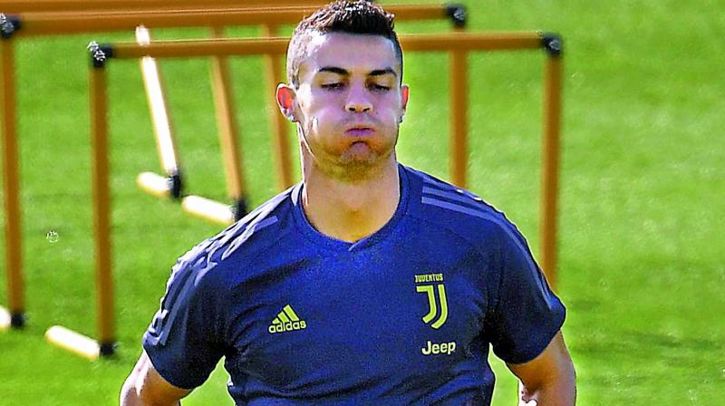 Juventus forward Cristiano Ronaldo. Juventus forward Cristiano Ronaldo.