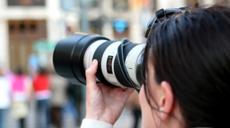 A female photographer was also manhandled by policewoman during the protest. (Representational Image) A female photographer was also manhandled by policewoman during the protest. (Representational Image)