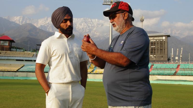 '83 star Ammy Virk with Balwinder Singh Sandhu. (Photo: Instagram) '83 star Ammy Virk with Balwinder Singh Sandhu. (Photo: Instagram)